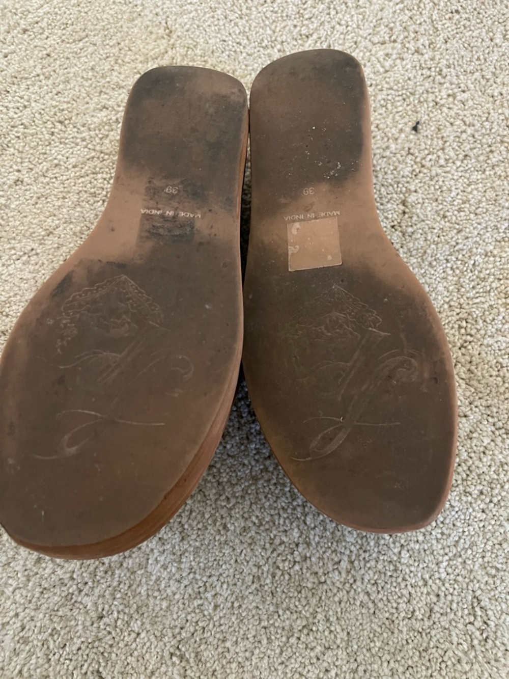 Free People Cognac Slide Platform Mules - Picture 4 of 4